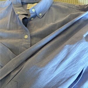 J. Crew Women's Light Blue Button-Down Shirt